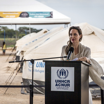 Colombia. Visit by UNHCR Special Envoy Angelina Jolie