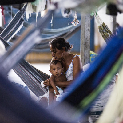 Brazil. Life in Pintolandia refugee camp