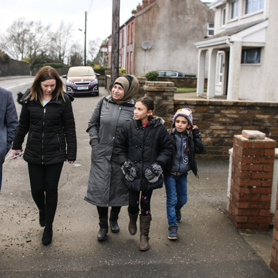 Northern Ireland. Resettled Syrian family enjoy safety in Armagh