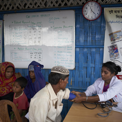 Bangladesh. UNHCR primary health care clinic
