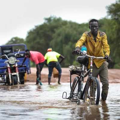 South Sudan. Heavy rains in Ethiopia floods refugee camps in great Maban county