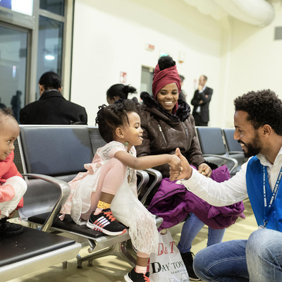 2019.UNHCR flight relocates 54 vulnerable refugees from Niger to Italy.Italy