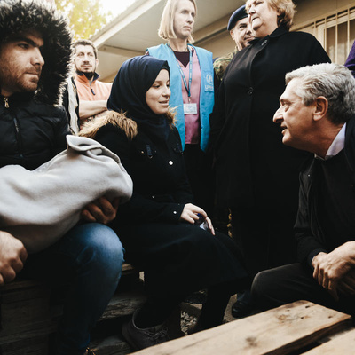 Greek. UNHCR chief urges action over conditions for asylum-seekers on Lesvos