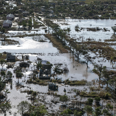 Mozambique. Aerial view of Beira