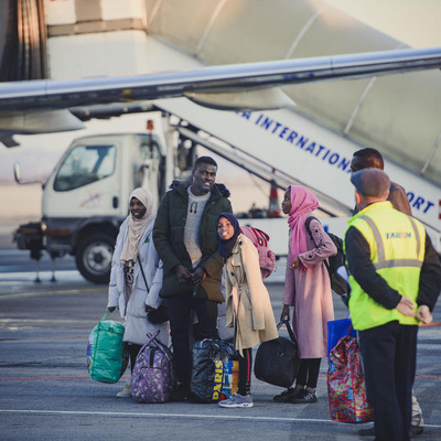 Romania. Refugees evacuated from Libya to Emergency Transit Centre