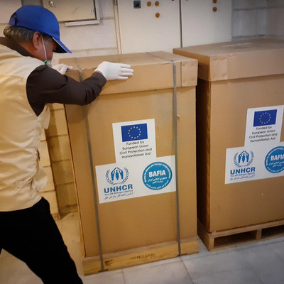 Iran. UNHCR receives airlift with vital medical aid to support Iran's health system and the COVID-19 response