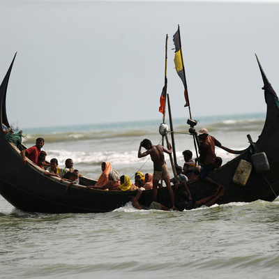 Bangladesh. Rohingya boat arrival
