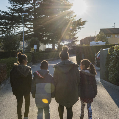 Switzerland. Family reunited after kids who crossed desert were captured in Libya