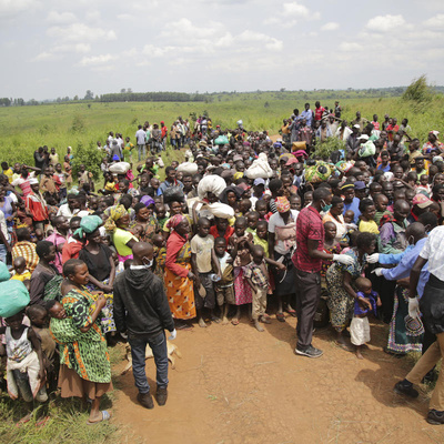 Uganda. Seeking safety over the border