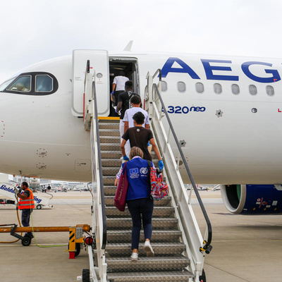 Greece: Twenty-five unaccompanied children are relocated from Greece to Portugal