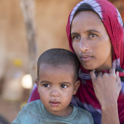 Mauritania. UN High Commissioner for Refugees visits Mbera camp.