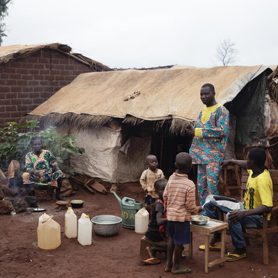 Central African Republic. Life inside PK3 site for Internally Displaced Persons