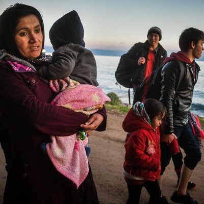 Greece. Refugees Arrive on Lesvos island