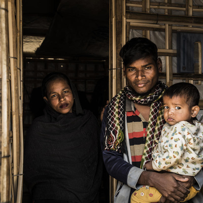 Bangladesh. New shelter eases monsoon threat for young Rohingya family