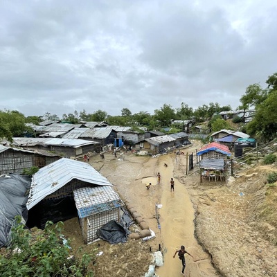 Bangladesh. Monsoon rains and flash floods hit Rohingya camps in Cox's Bazar