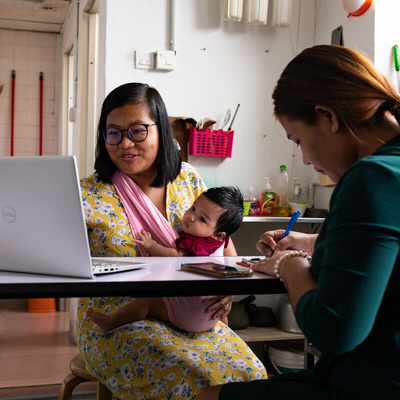 Malaysia. Refugee leaders conduct online psychosocial support group session for refugee women during COVID-19