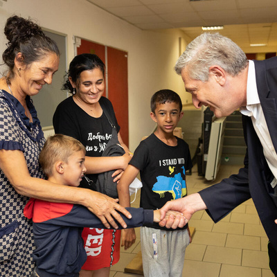 Filippo Grandi, the United Nations High Commissioner for Refugees visits Czech republic