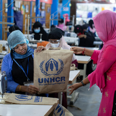 Bangladesh. Rohingya refugee women gain skills and a voice making eco-friendly products