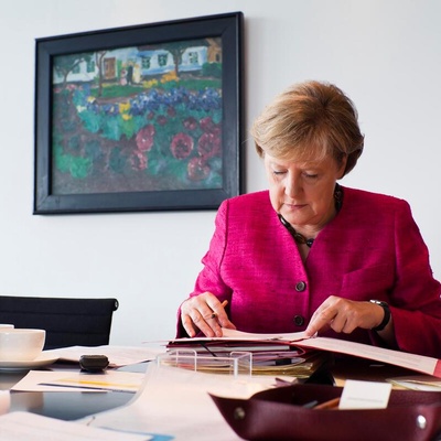 Germany. Dr. Angela Merkel honoured for 'true leadership' in protecting refugees