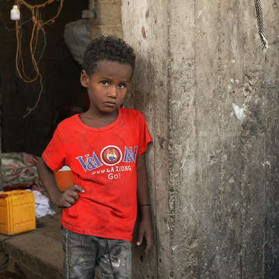 Yemen. Displaced families in Lahj