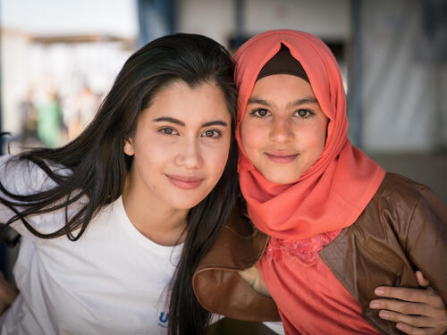 UNHCR Goodwill Ambassador Praya Lundberg visits Syrian refugees in Jordan