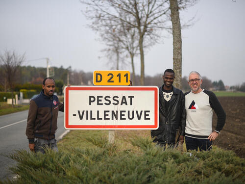 France.A Village opens homes for refugees