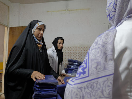 Iran. Afghan widow sets up small business employing fellow refugees