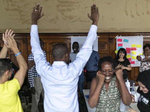 Germany. Refugee student delegation holds a two-day workshop to work on setting up a new Tertiary Education Student Network