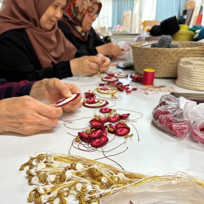Crafted by refugees from Syria