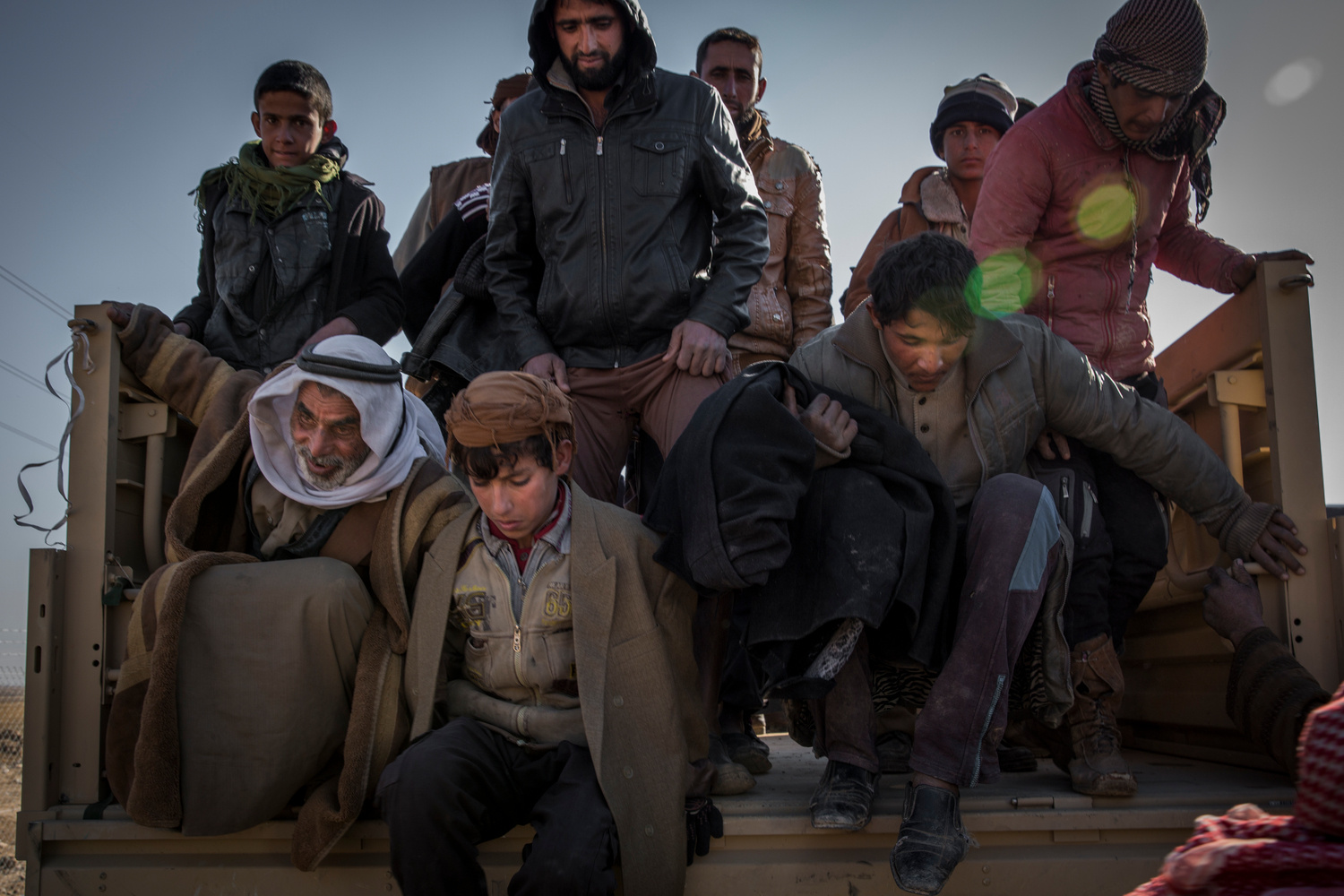 Iraq. Internally displaced Iraqis reach safety