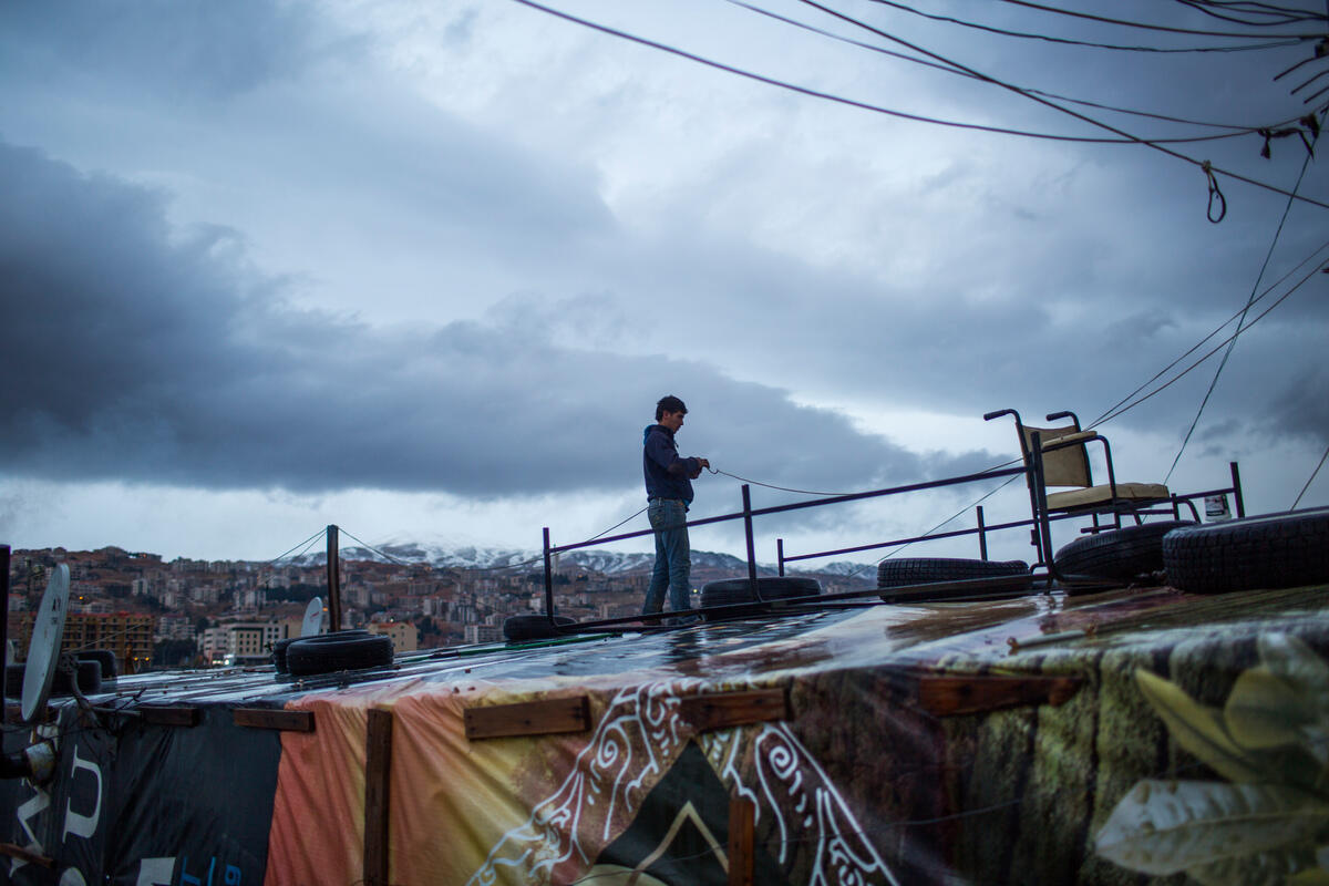 Lebanon. Syrian refugees facing the winter