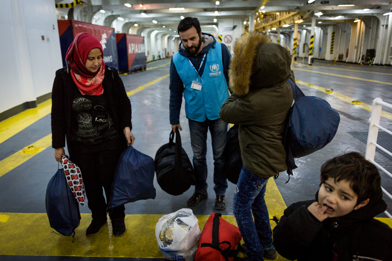 Greece. UNHCR transfers vulnerable asylum seekers to the mainland where better accommodation is available