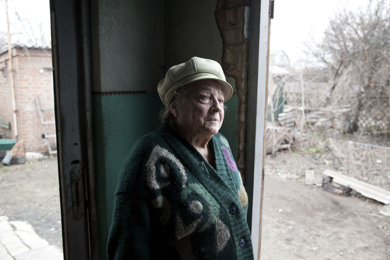 UNHCR High Profile Supporter Helena Christensen meets internally displaced older people in Ukraine