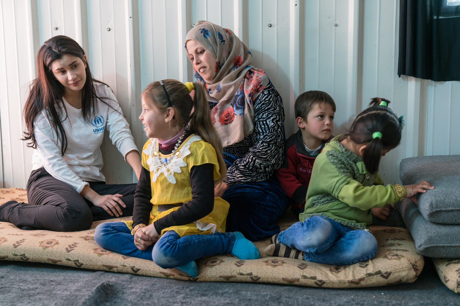 UNHCR Goodwill Ambassador Praya Lundberg meets Syrian refugees in Jordan