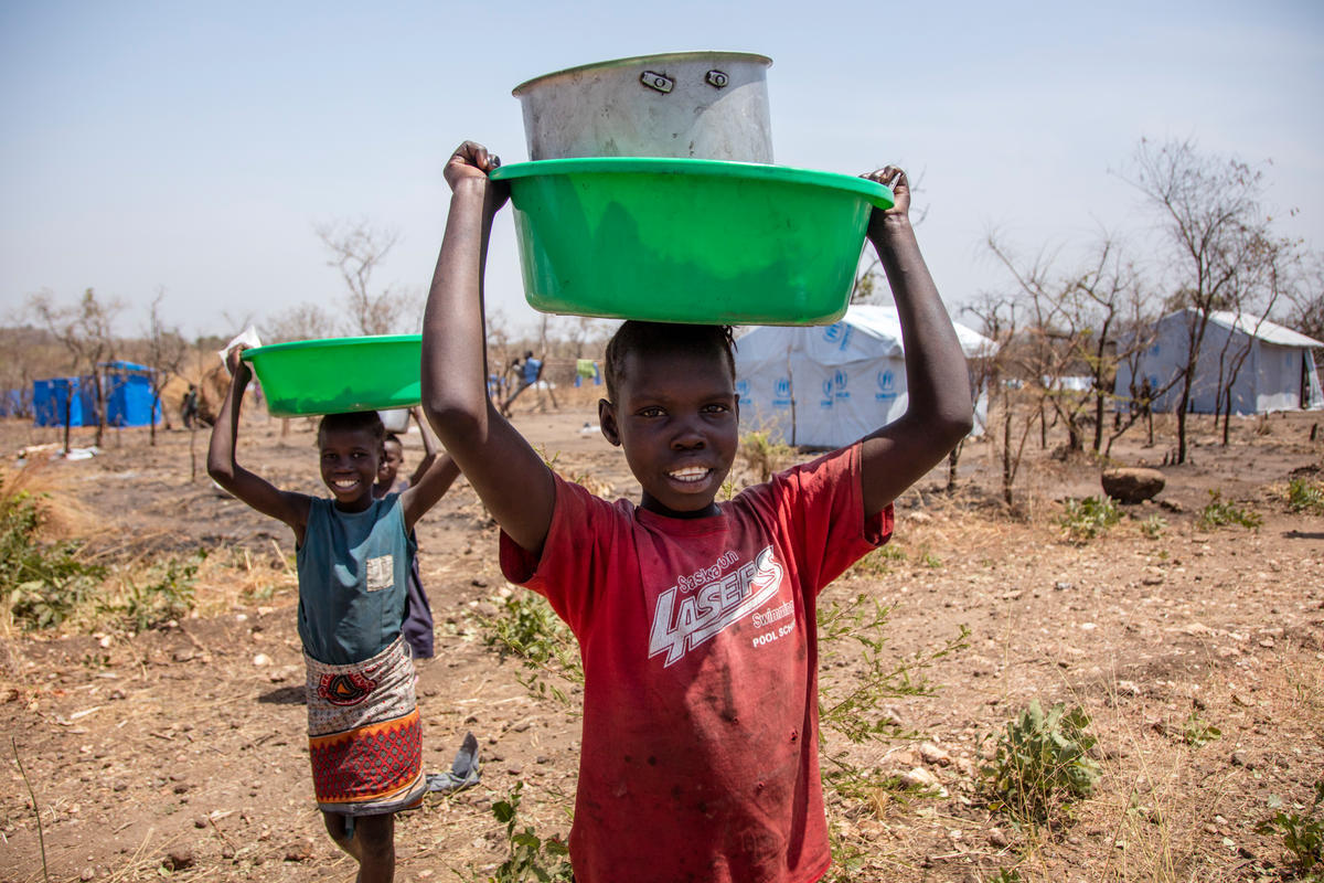 Uganda. UN High Commissioner for Refugees visit to South Sudanese refugee camps in north Uganda