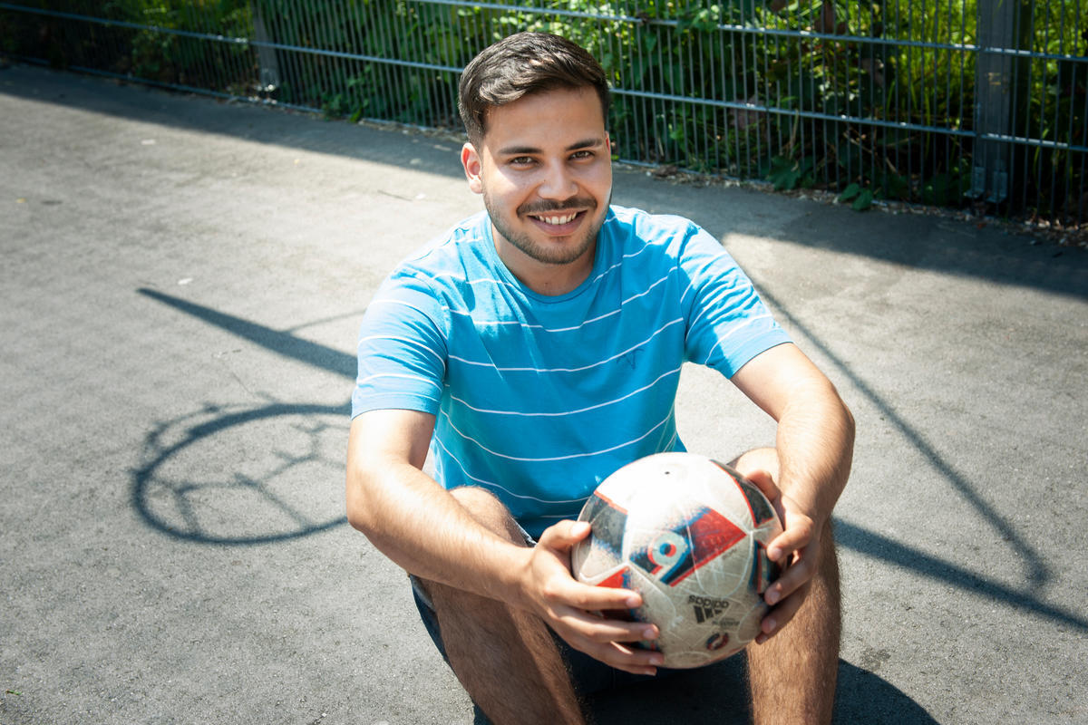 Austria. Portraits of refugees who learn media skills on Austrian news magazine course