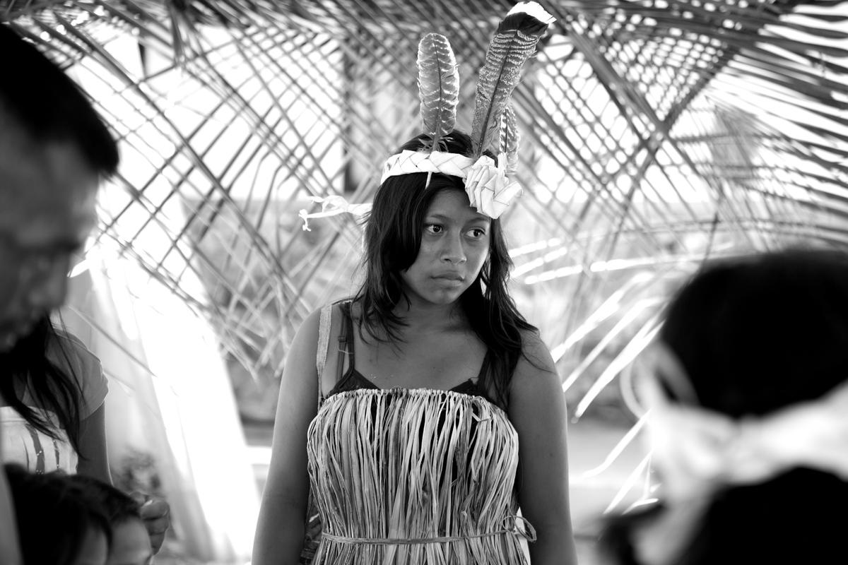 Colombia. Helena Christensen's visits internally displaced persons.