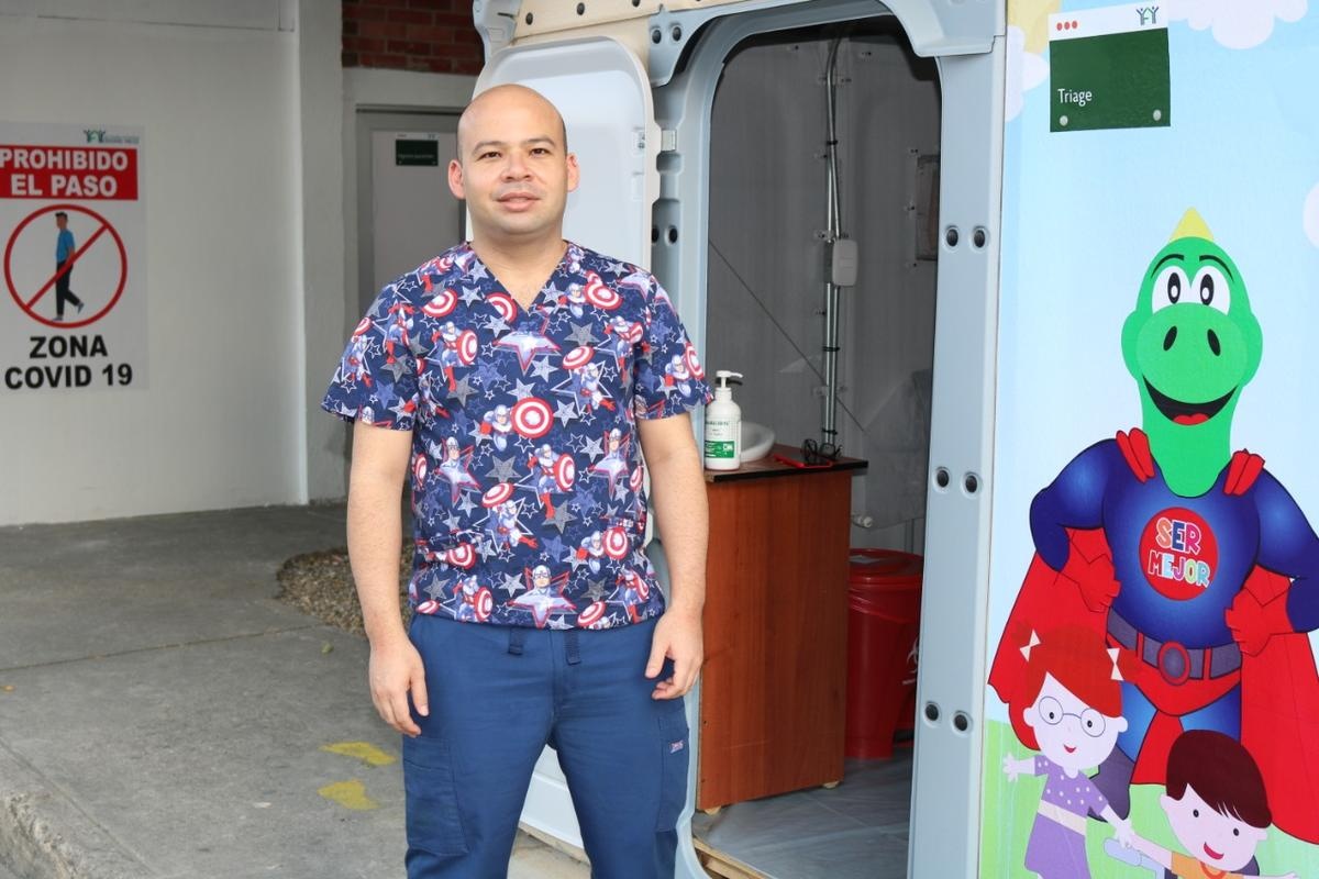 Colombia. A Venezuelan Refugee works as pediatrician, contributing to the COVID-19 emergency response.