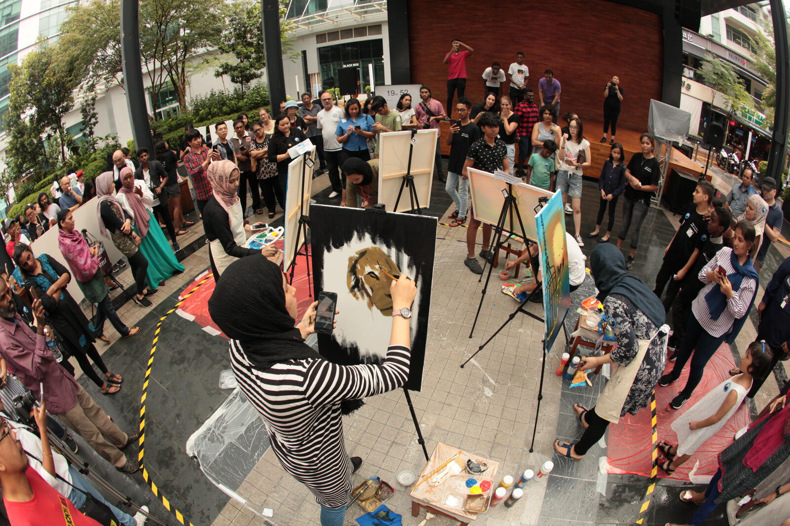 Art Battle Malaysia Competition - in Solidarity With Refugees for World Refugee Day 2019