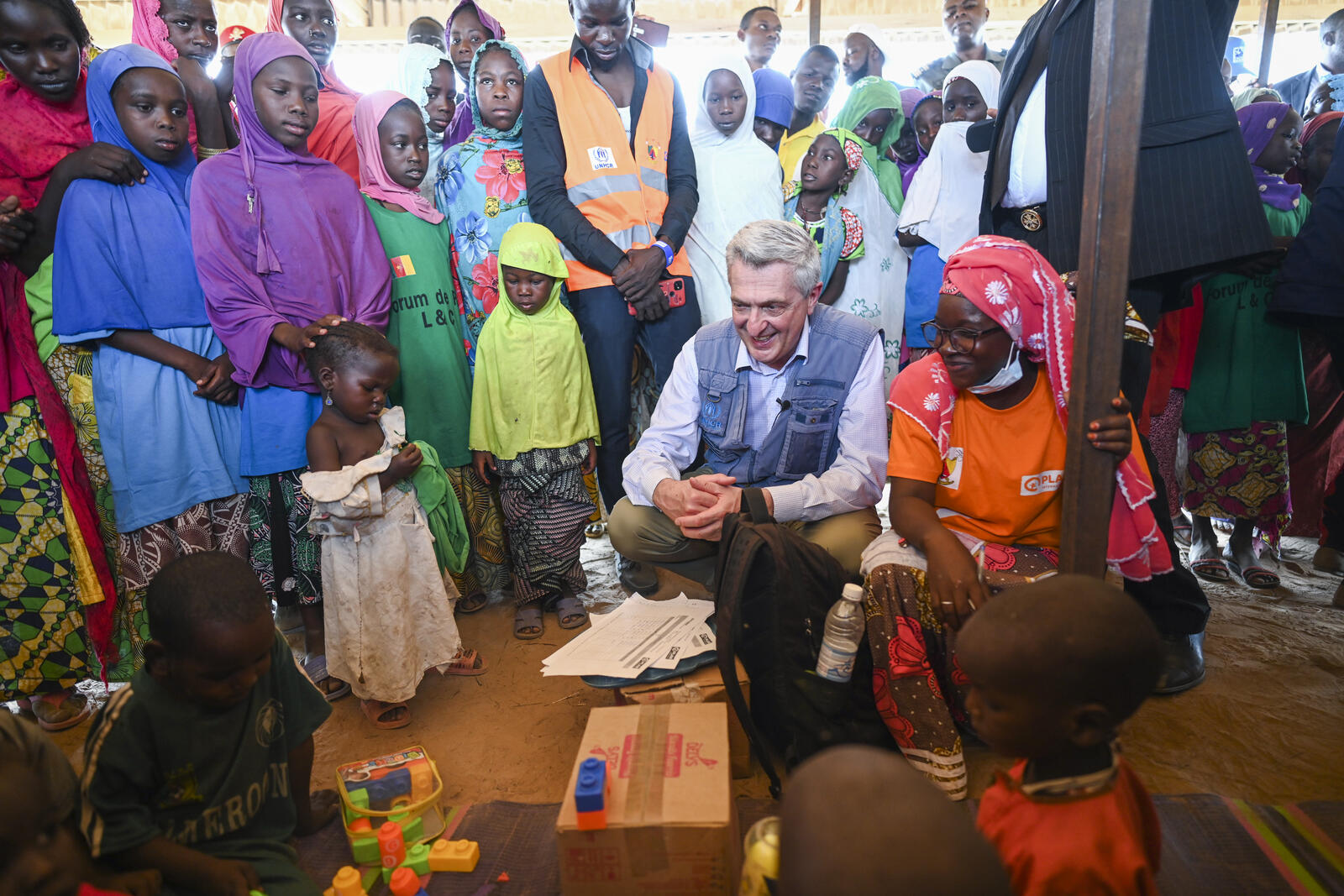 Cameroun. Filippo Grandi, High Commissioner for Refugees, visiting Nothern Cameroon