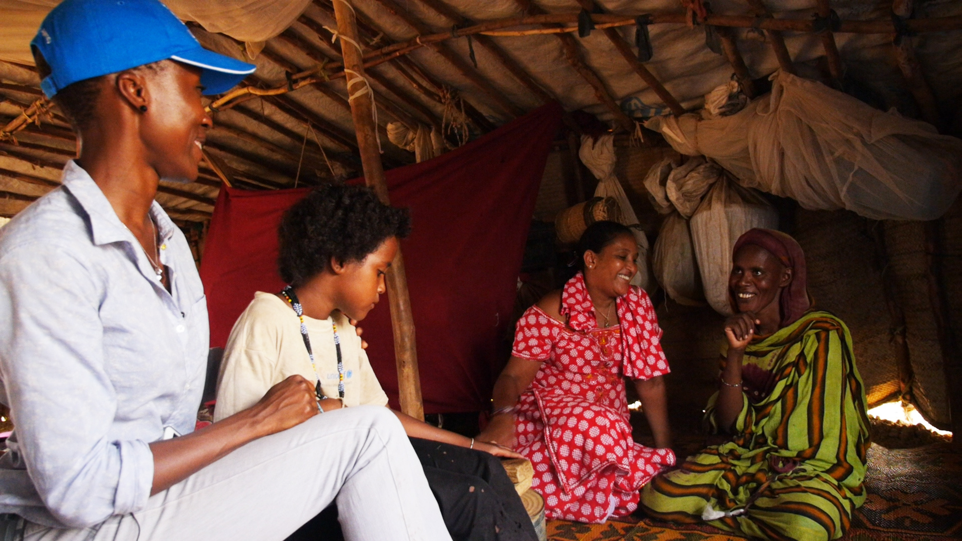 Burkina Faso. Rokia's visit on World Refugee Day 2014.