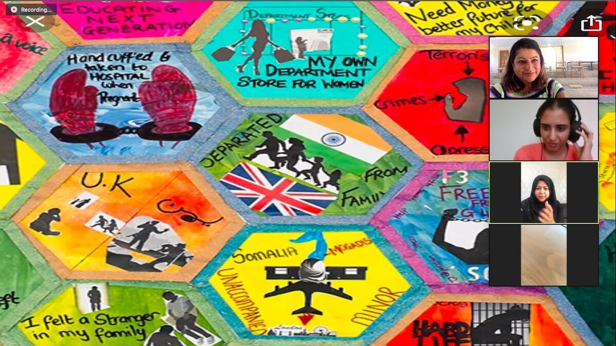 Artist nurtures creativity through online community of women refugees