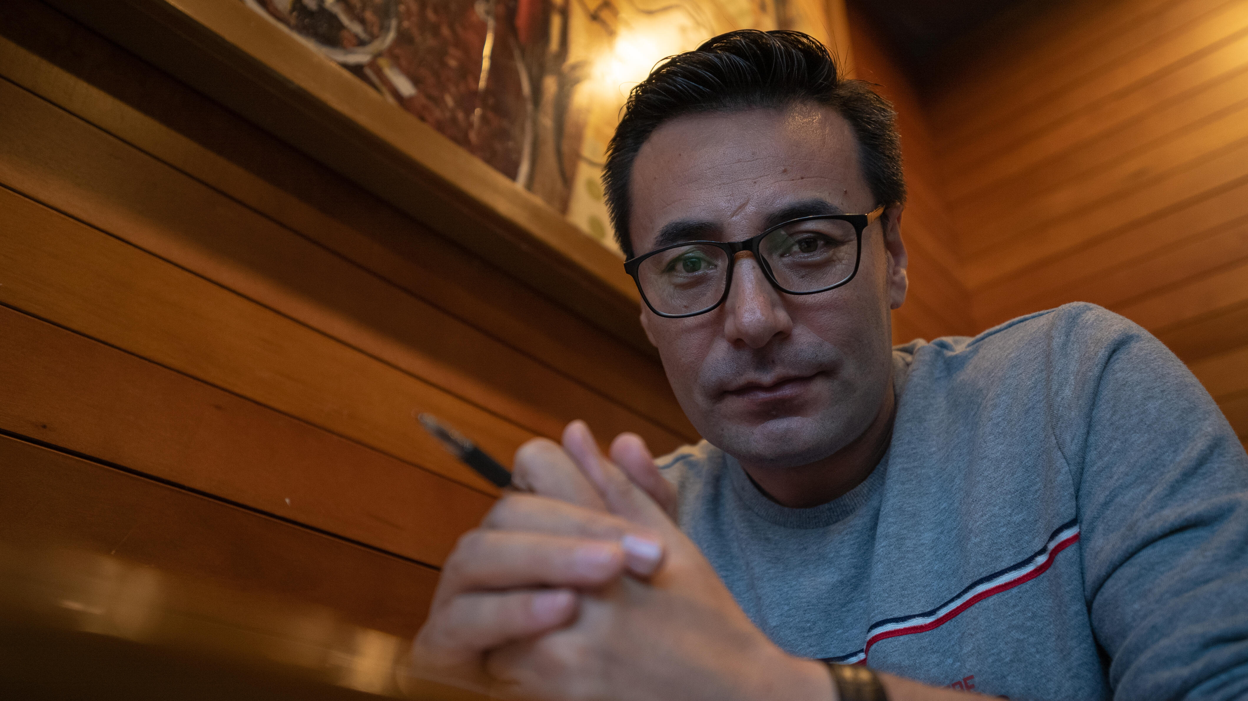 Saleh had graduated with a degree in Fine Arts in Kabul. 