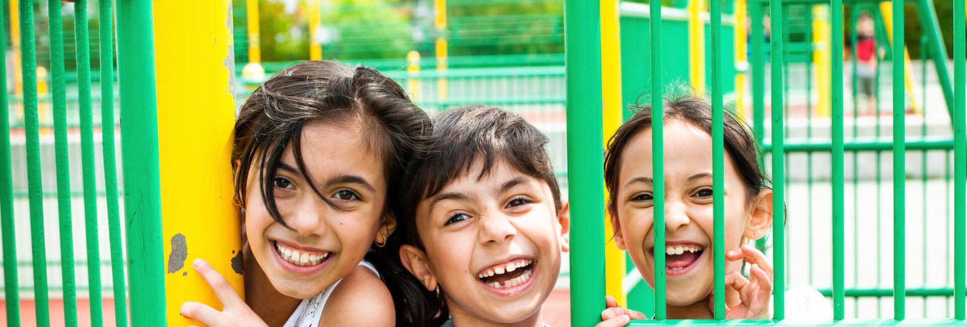 Children attend a summer school in Vienna run by the Syrian refugee non-profit organisation "The Peace Bridge."