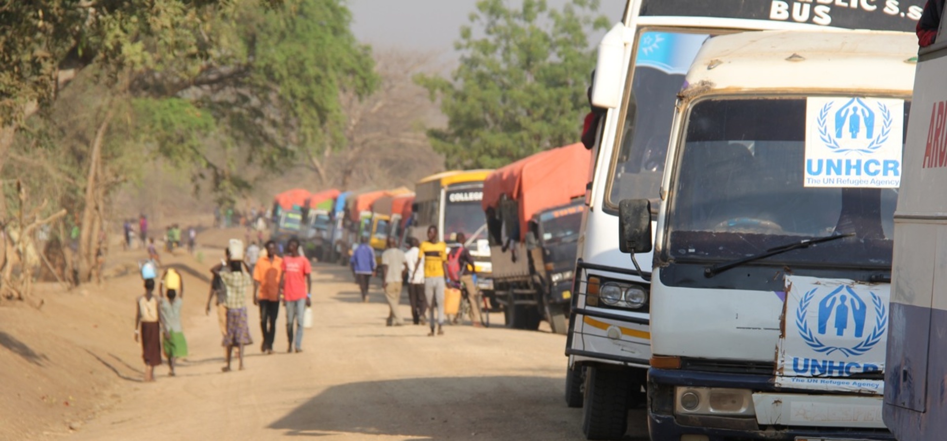 Uganda. South Sudanese refugees stream into Uganda as intense fighting spreads