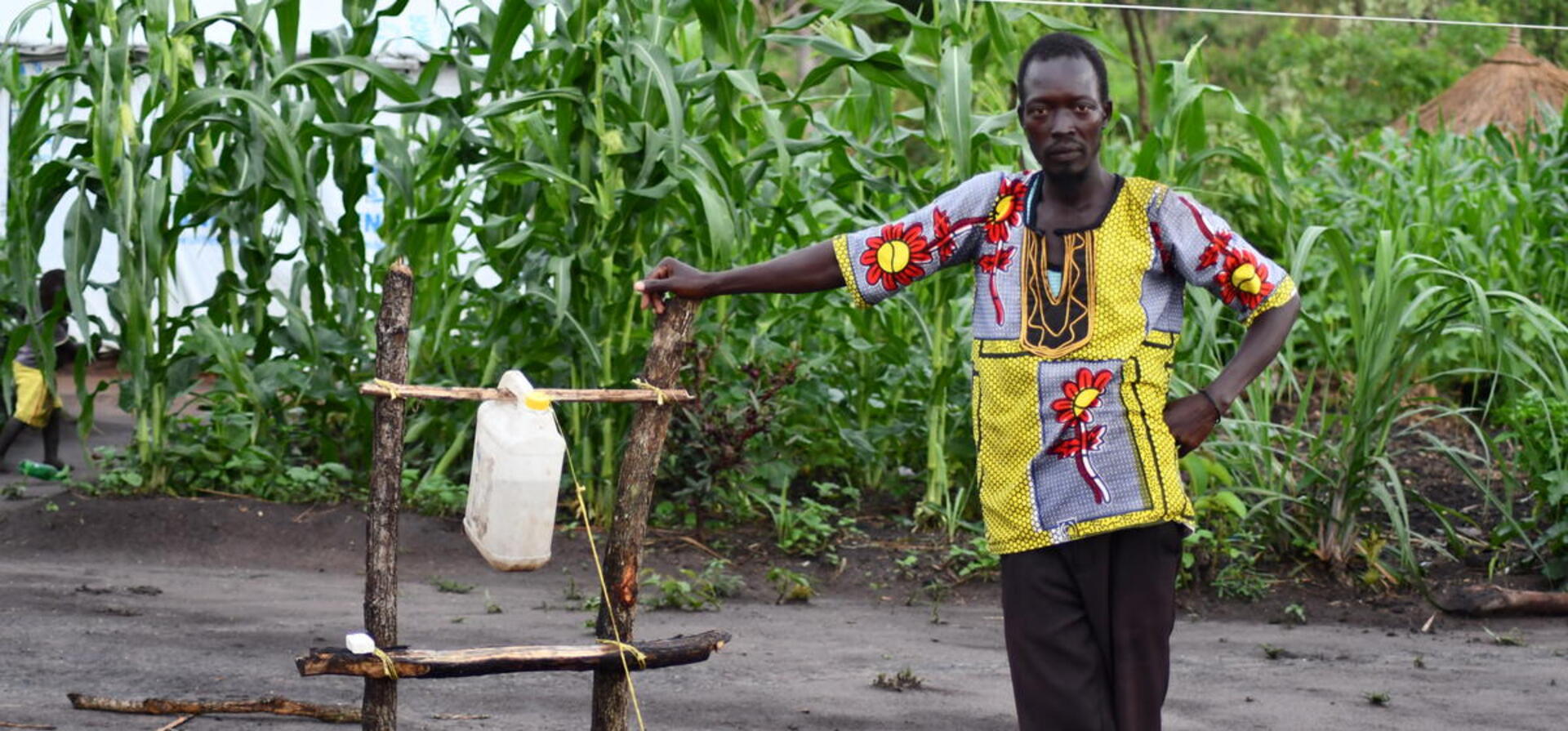 Democratic Republic of Congo. Refugees help in the fight against coronavirus