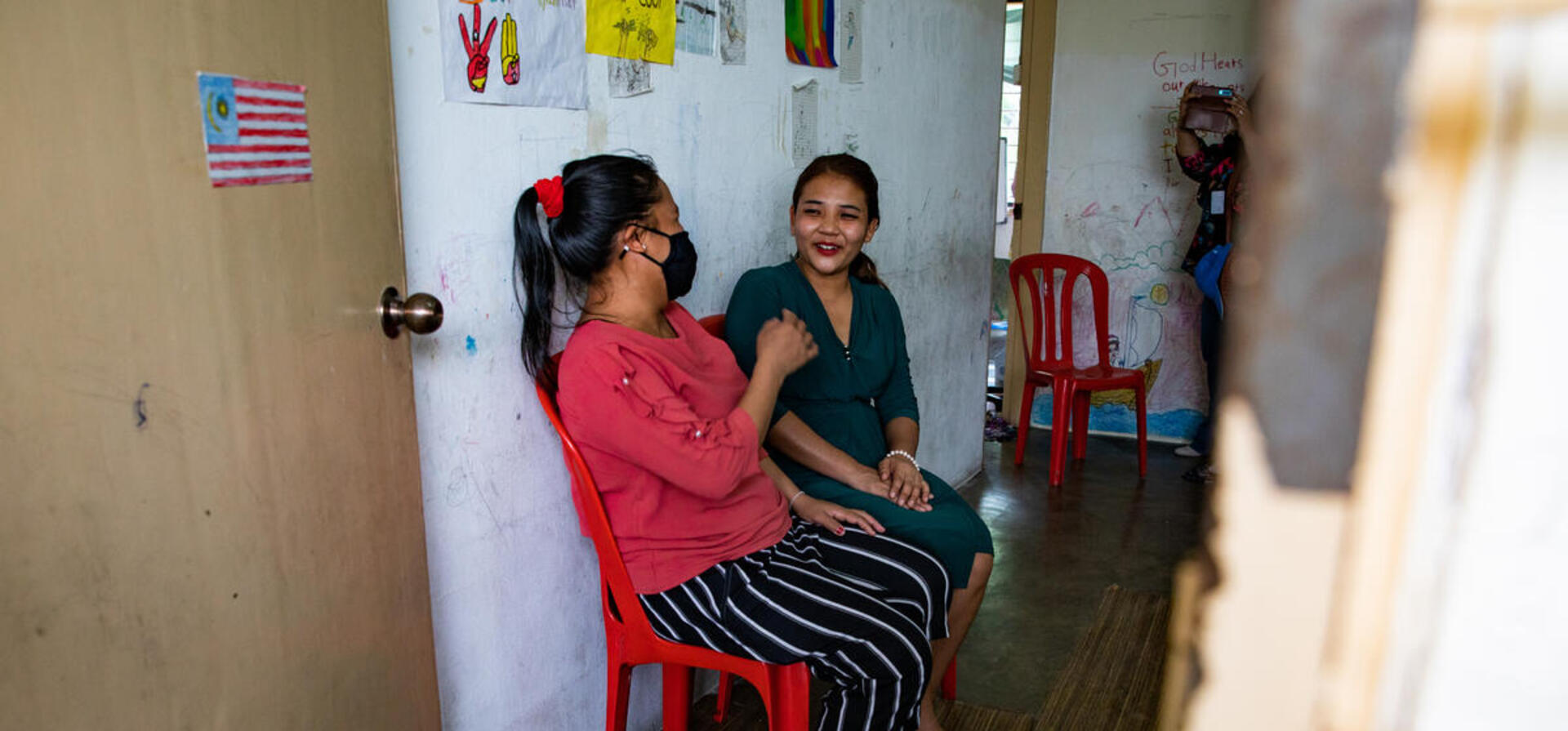 Malaysia. Refugee women attend sewing classes in Kuala Lumpur