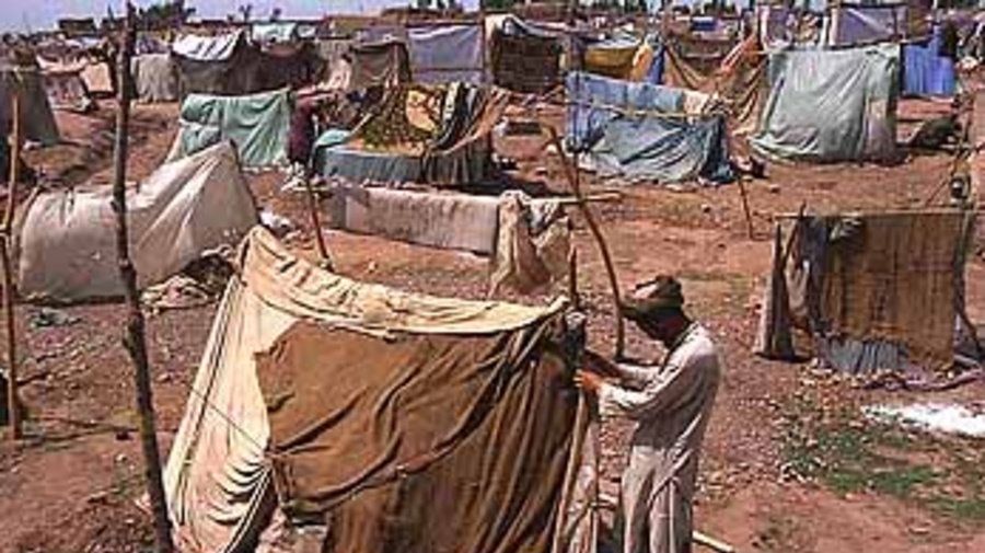 The squalid Jalozai camp near Peshawar, which was finally closed Tuesday.