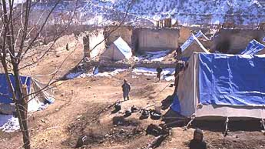 Afghan returnees back home in the Shomali Plain.