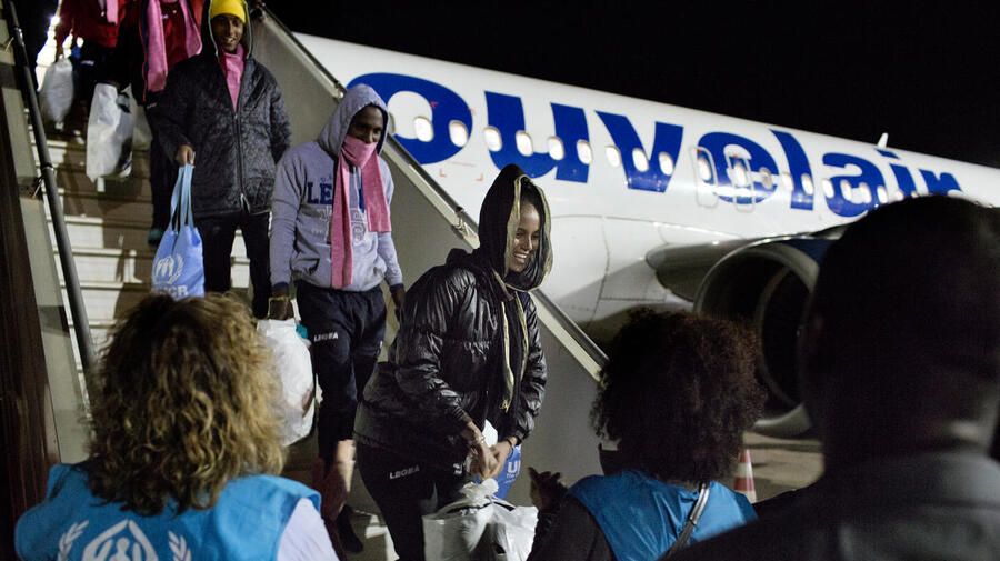 Niger. Refugees evacuated from Libya to Niger